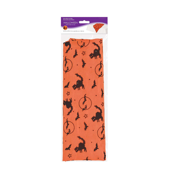 Bats & Cats Fabric Table Runner - 12