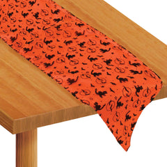 Bats & Cats Fabric Table Runner - 12" Wide x 72" Long