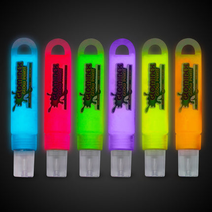 Glominex Glow Paint 1 oz Tubes - Assorted