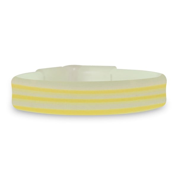 9 Inch Yellow Triple Wide Glow Bracelets