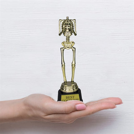 9.5" Best Costume Headless Skeleton Trophy