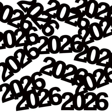 Black 2026 Confetti - Pack of 1/2 Oz Bag