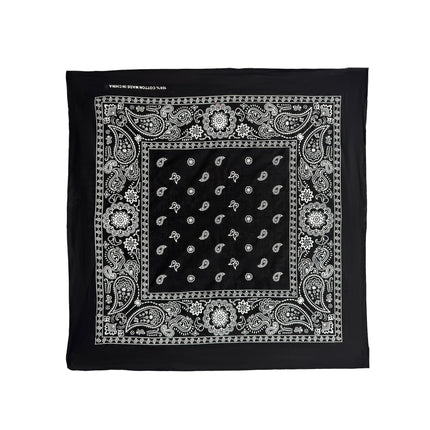 Black Cotton Bandanas
