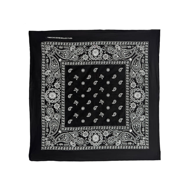 Black Cotton Bandanas
