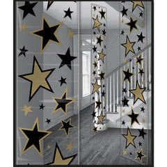 Black & Gold Star Party Decoration Panels - 3 Per Pack