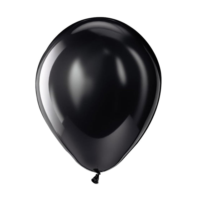 Black Latex 12" Balloons - 100 Per Pack