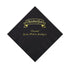 Black Personalized Oktoberfest Beverage Napkins With Gold Foil - 50 Per Pack