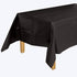 54" x 108" Black Plastic Table Cover