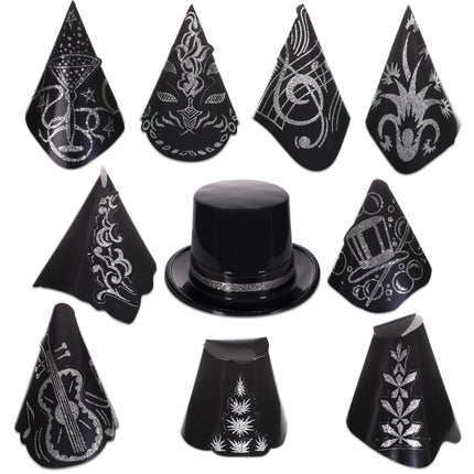 Black Tie New Year Party Kit for 50 Guests