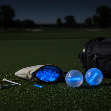 1.5" Blue Glow Sticks for Night Golf