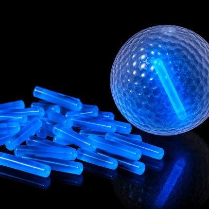 1.5" Blue Glow Sticks for Night Golf