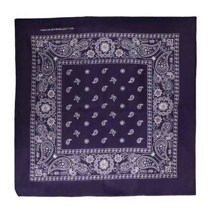 Navy Blue Cotton Bandanas
