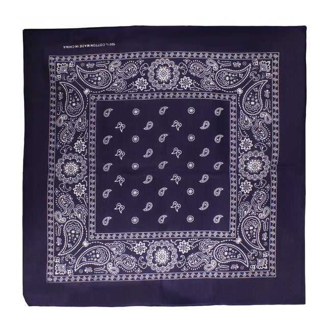 Navy Blue Cotton Bandanas
