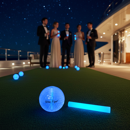 Blue Glow Flyer Golf Ball