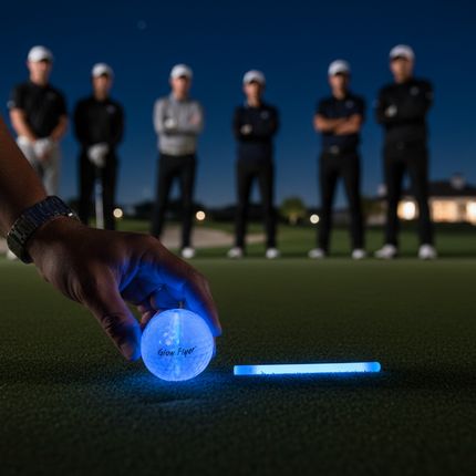 Blue Glow Flyer Golf Ball