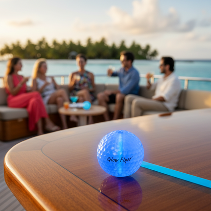 Blue Glow Flyer Golf Ball