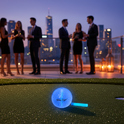 Blue Glow Flyer Golf Ball