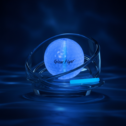 Blue Glow Flyer Golf Ball