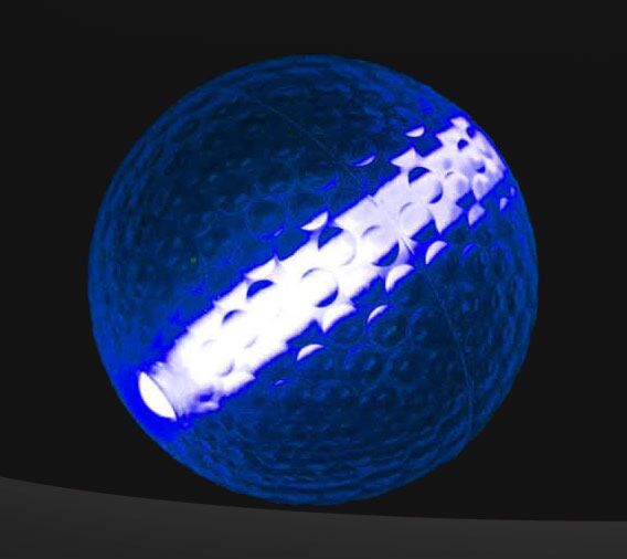 Blue Glow Golf Ball