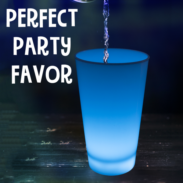 Blue Glow In The Dark LED Light Up 12 Oz Cup