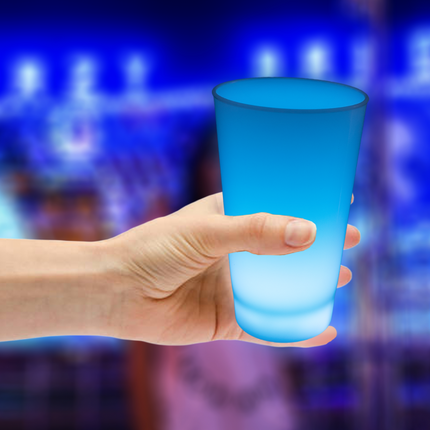 Blue Glow In The Dark LED Light Up 12 Oz Cup