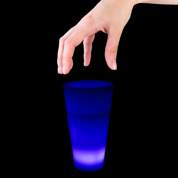 Blue Glow In The Dark LED Light Up 2 Oz Shot Glass - Pack of 6 Glasses