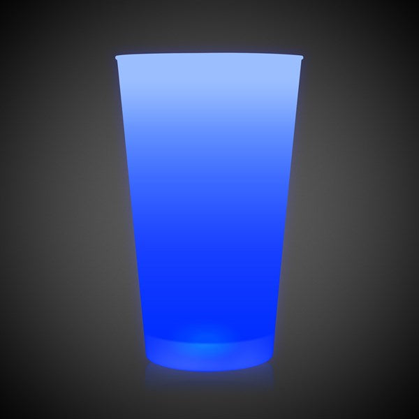 Blue LED Light Up 16 Oz Pint Glass