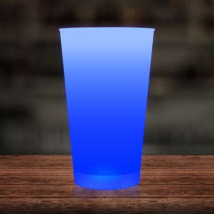 Blue LED Light Up 16 Oz Pint Glass