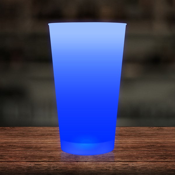 Blue LED Light Up 16 Oz Pint Glass