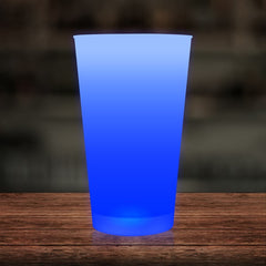 Blue LED Light Up 16 Oz Pint Glass