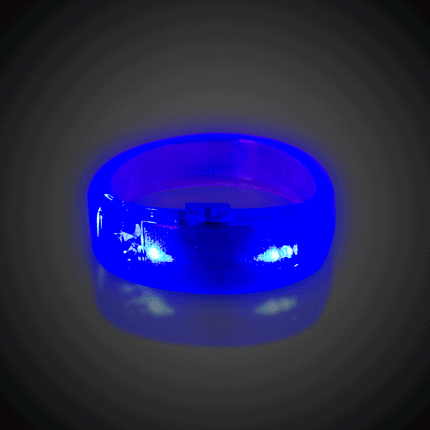 Blue LED Bangle Bracelet