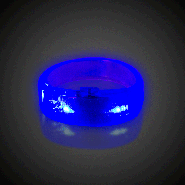 Blue LED Bangle Bracelet