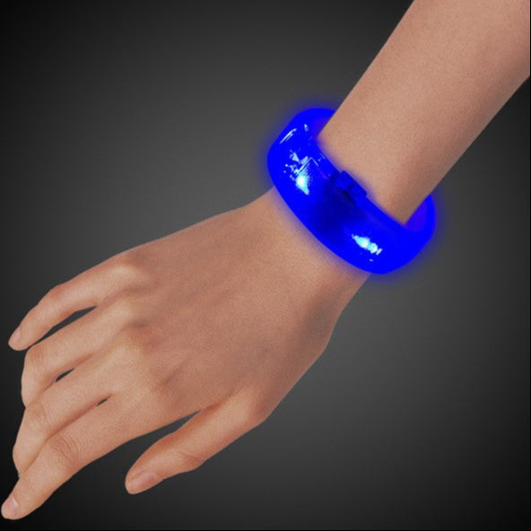 Blue LED Bangle Bracelet