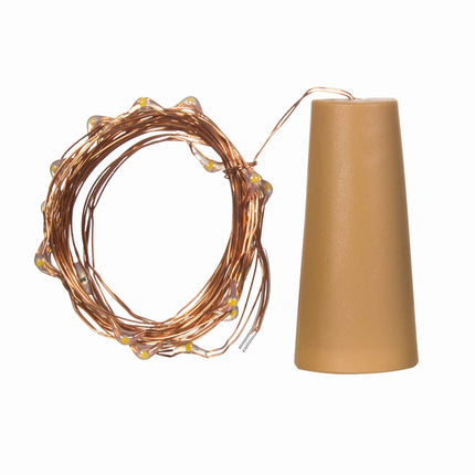 Blue LED Cork String Light Set