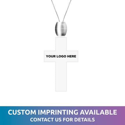 Blue LED Light Up Cross Pendant Necklaces - 12 Per Pack
