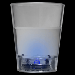 Blue LED Light Up Liquid Activated Shot Glasses - 24 Per Pack