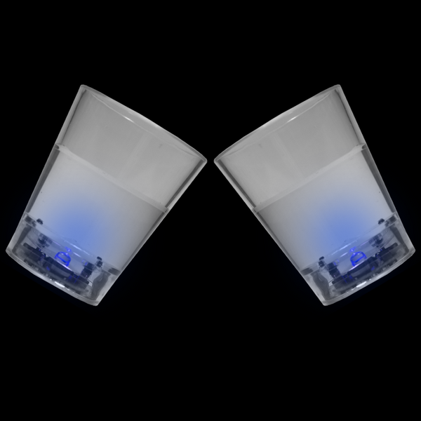 Blue LED Light Up Liquid Activated Shot Glasses - 24 Per Pack