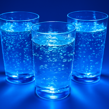 Blue LED Light Up 1.5 Oz Shooter Glasses