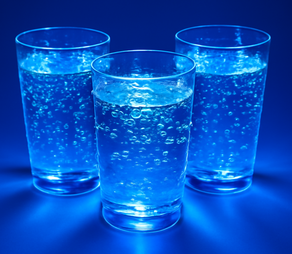 Blue LED Light Up 1.5 Oz Shooter Glasses