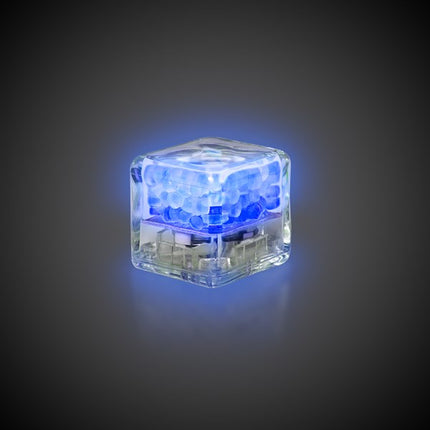 Blue Liquid-Activated LED Ice Cubes - 12 Per Pack