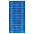 Blue Metallic Squares Curtain