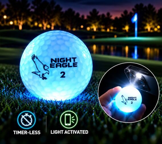 Blue Night Eagle CV LED Golf Ball