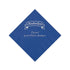 Blue Personalized Oktoberfest Beverage Napkins With Silver Foil - 50 Per Pack