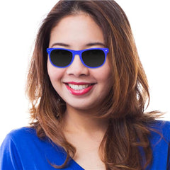 Blue Retro Sunglasses - 12 Per Pack