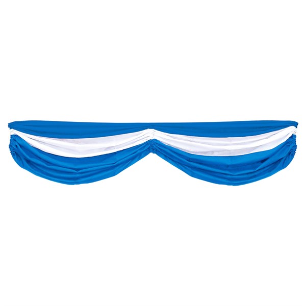 Blue & White 70 Long Fabric Bunting Decoration