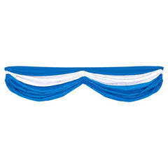 Blue & White 70" Long Fabric Bunting Decoration