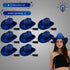 LED Flashing EL Wire Blue Sequin Cowboy Party Hat - Pack of 72 Hats
