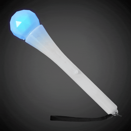 LED White Microphones - 12 Per Pack