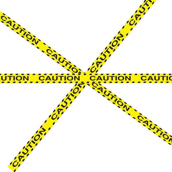 Caution Party Tape - 3 Wide x 20' Long