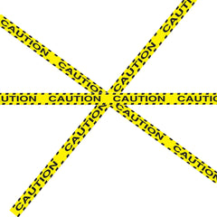 Caution Party Tape - 3" Wide x 20' Long